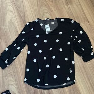 Adrianna Papell 3/4 puff sleeve top